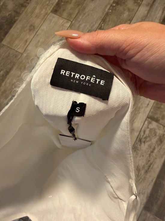 Retrofete White Sequin Mini Slip Dress - Picture 11 of 13